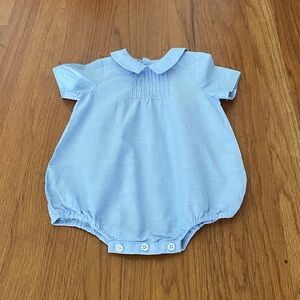 Edgehill Collection Light Blue Embroidered One Piece